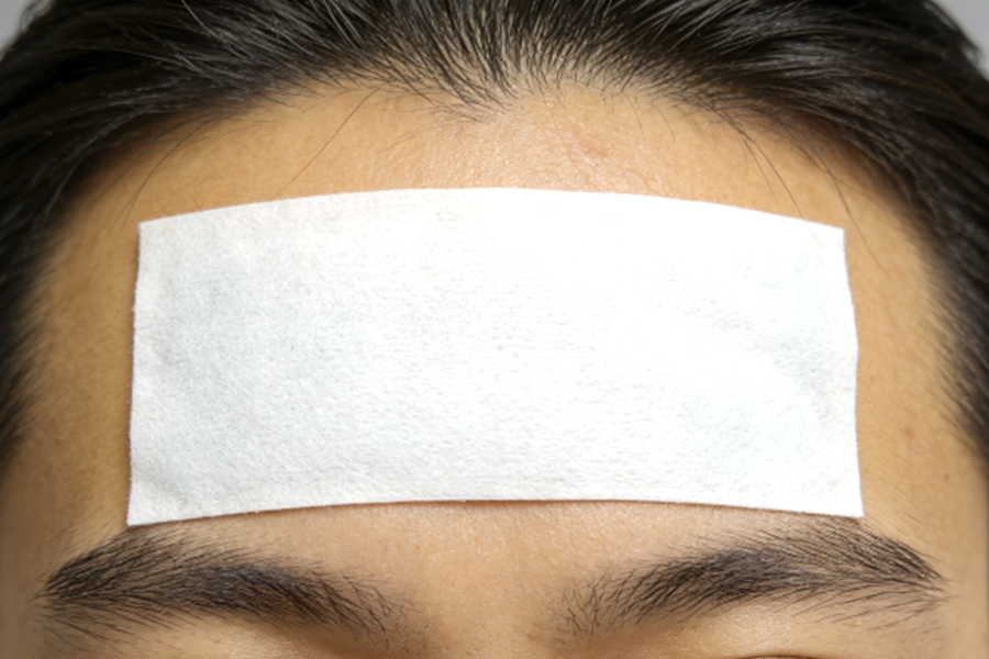 12×5cm Spunlace Fabric Fever Cooling Patch