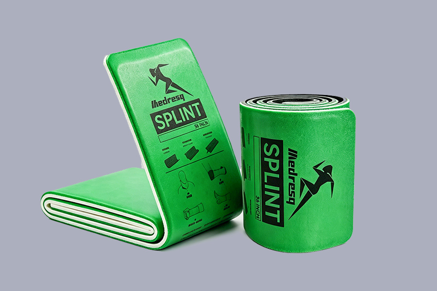 Moldable Emergency Roll Splint