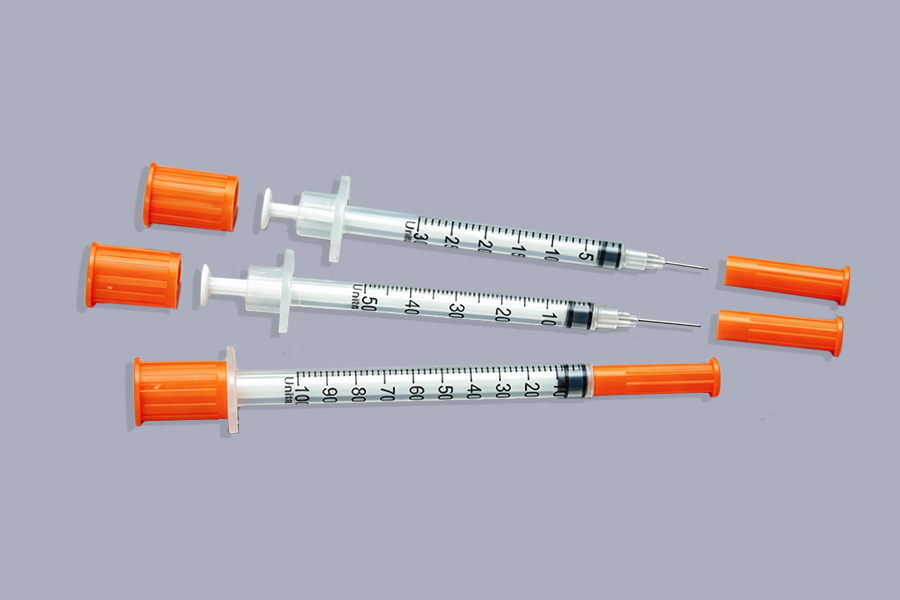 Disposable Fixed-Needle Insulin Syringe (U-40/U-100)