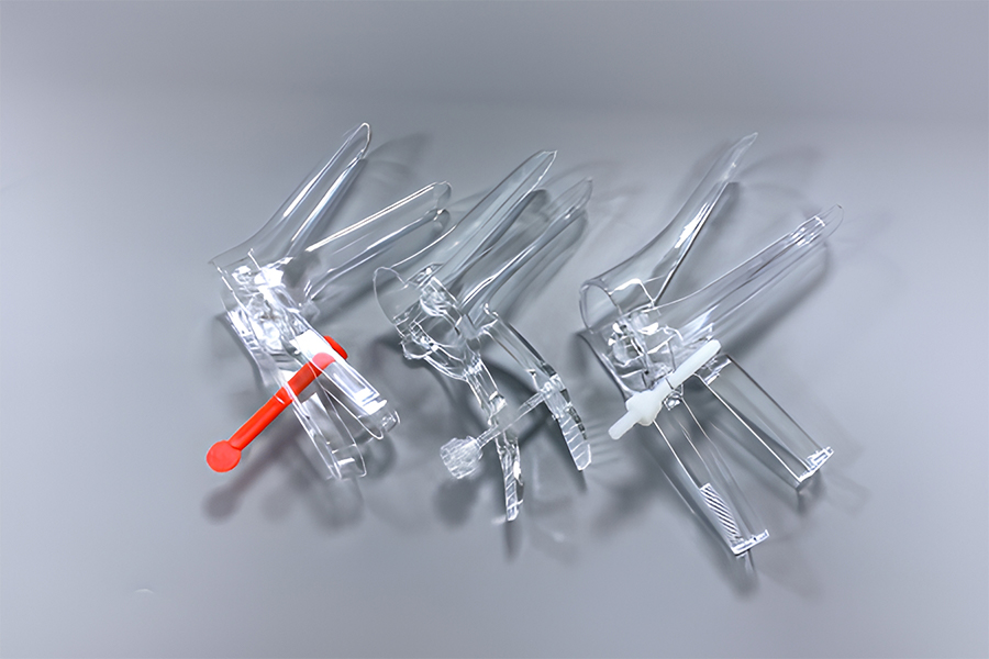 Various styles of vaginal speculums